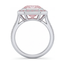 Pink Diamond Ring 3.9 Carat Round
