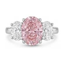 Pink Diamond Ring 4.2 Carat Oval