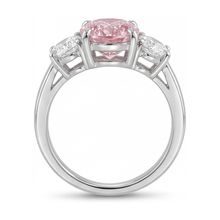 Pink Diamond Ring 4.2 Carat Oval
