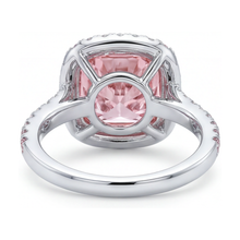 Pink Diamond Ring 4.5 Carat Cushion