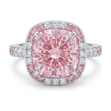 Pink Diamond Ring 4.5 Carat Cushion