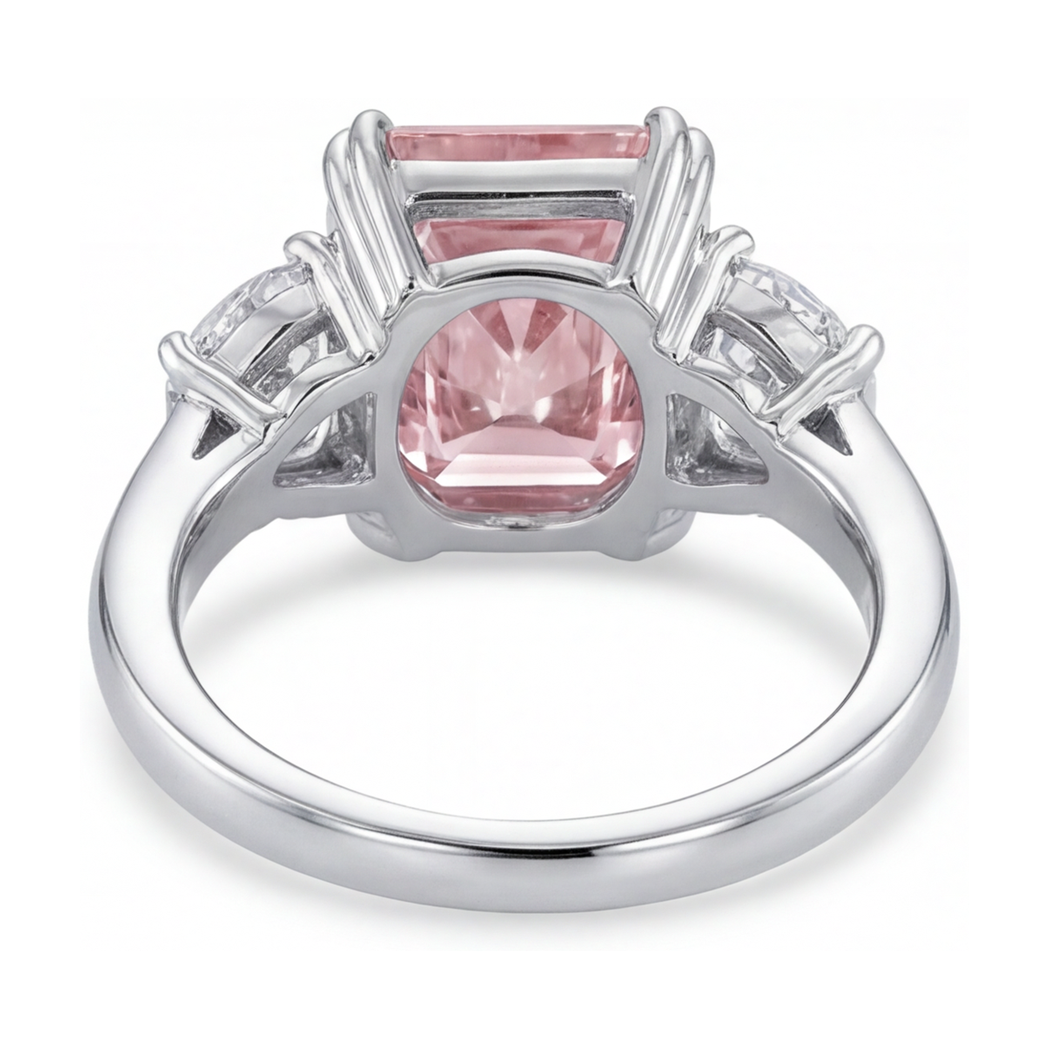 Pink Diamond Ring 4.5 Carat Radiant
