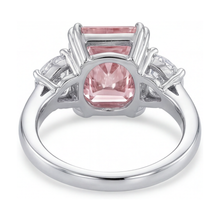 Pink Diamond Ring 4.5 Carat Radiant