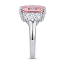 Pink Diamond Ring 4.5 Carat Radiant