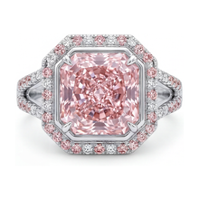 Pink Diamond Ring 4.6 Carat Radiant