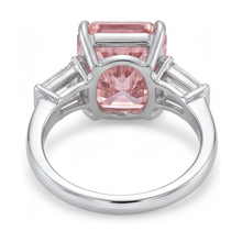 Pink Diamond Ring 4.7 Carat Radiant