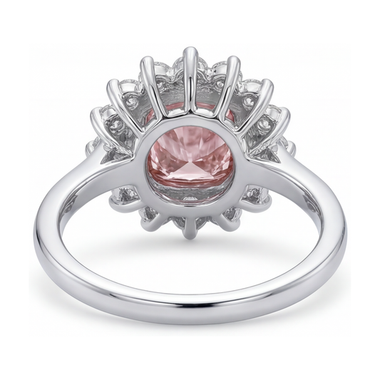 Pink Diamond Ring 4 Carat Cushion