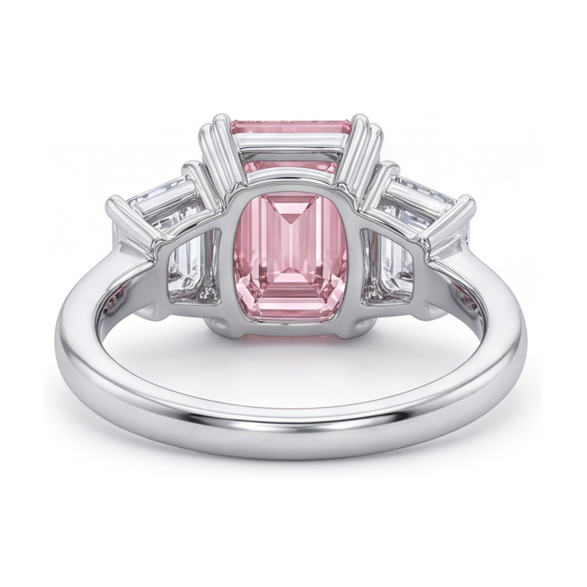 Pink Diamond Ring 4 Carat Emerald