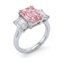 Pink Diamond Ring 4 Carat Emerald