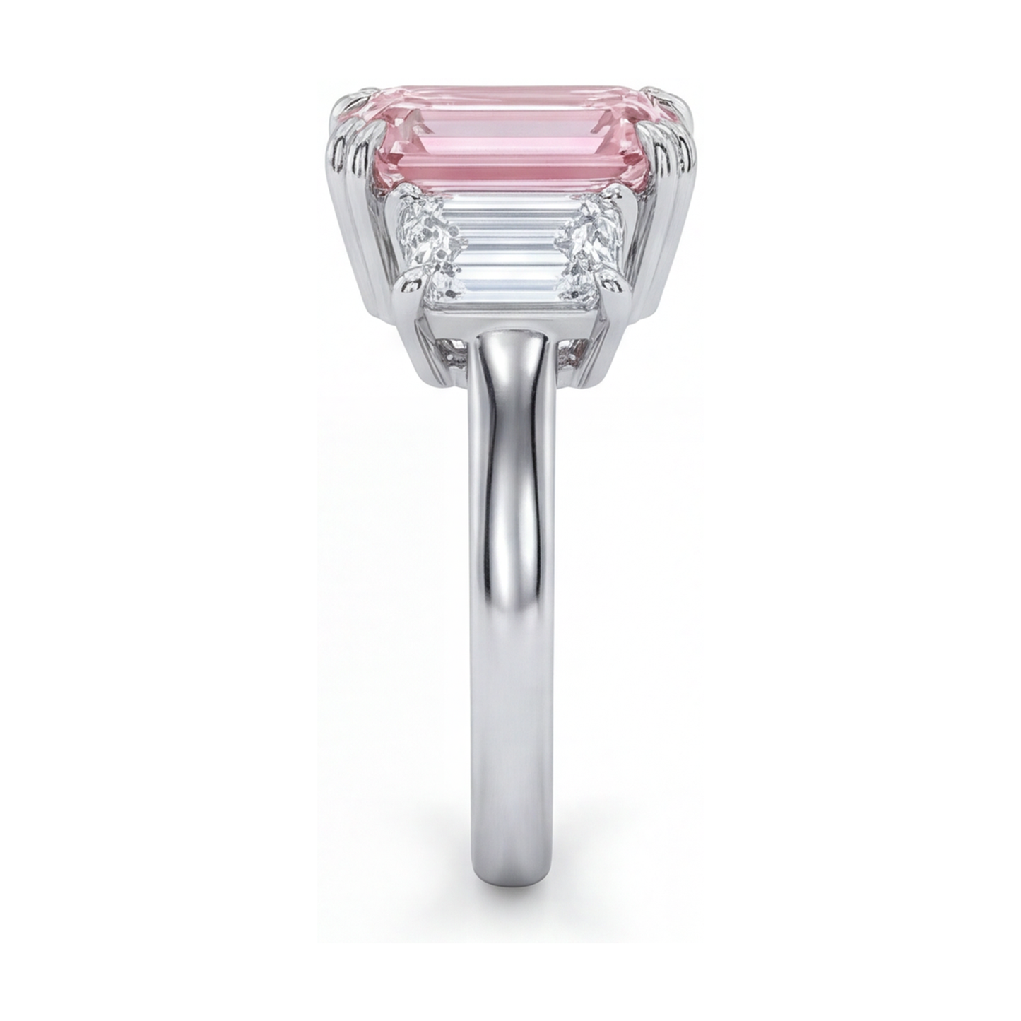Pink Diamond Ring 4 Carat Emerald