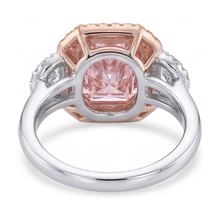 Pink Diamond Ring 5.1 Carat Radiant