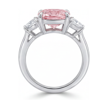 Pink Diamond Ring 5.2 Carat Cushion