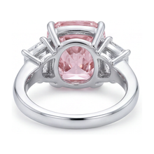 Pink Diamond Wedding Ring 5.1 Carat Cushion