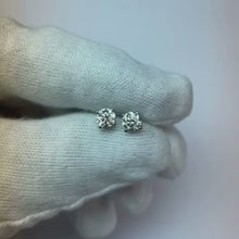 1 Carat Round Natural Earth Mined Diamond Stud Earring 14K White Gold