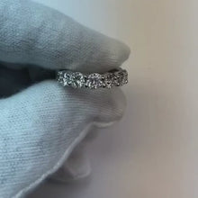 6.50 Carats Natural Earth Mined Diamonds Eternity Wedding Ring Band Gold