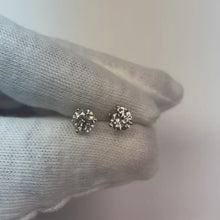 Stud Women Earrings 2 Carats White Gold Jewellery