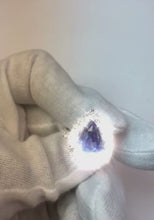 Halo Gemstone Ring Pear Blue Sapphire Gold Womens Jewellery 8 Carats