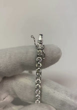 8 Carats Round Natural Earth Mined Diamond Women Bracelet White Gold