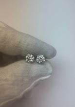 Round Cut Natural Earth Mined Diamond 2.30 Ct Lady Studs Earring White Gold Fine Jewellery