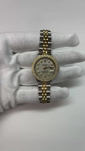 Ladies Rolex Datejust 26 mm Mother Of Pearl Dial Double Row Natural Earth Mined Diamond Bezel
