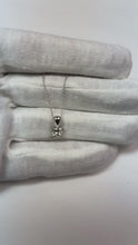 Ladies White Gold 1.00 Carat Solitaire Natural Earth Mined Diamond Pendant Necklace