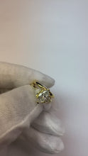 3 Stone Marquise Real Natural Earth Mined Diamond Trillion Ring & Matching Band 3 Carats
