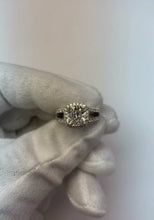 3.50 Carats Cushion Natural Earth Mined Diamond Solitaire Ring Split Shank Jewellery New