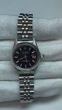 Ss Jubilee Bracelet Black Stick Dial Rolex Date Just Woman Watch