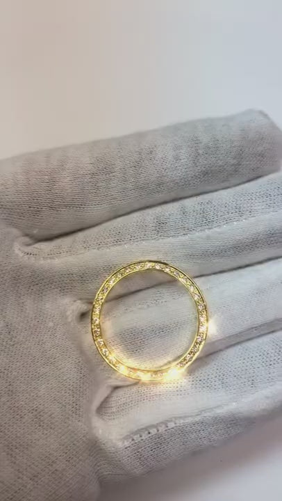 Bezel To Fit Rolex Datejust Or Date Or Presidential Watch 1 Carat 26 mm Natural Earth Mined Diamond