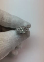 Vintage Inspired 3.50 Carats Cushion Mined Anniversary Ring
