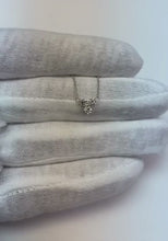Three-Stone Natural Earth Mined Diamond Necklace Pendant 0.50 Carats 14K White Gold