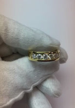 Channel Set Natural Earth Mined Diamond Band Men's Jewellery Ring 1.80 Carats