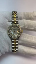 Ss Gold Rolex Ladies Datejust Watch Diamond Dial Channel Set Bezel2