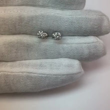 Natural Earth Mined Diamond Stud Earring 1 Ct White Gold Women Jewellery