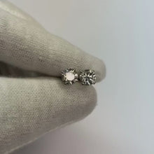 2 Carat Stud Natural Earth Mined Diamond Earrings
