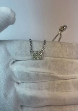 East West Set Natural Earth Mined Diamond Pendant Dog Ear Radiant Cut 3 Carat Single Prong