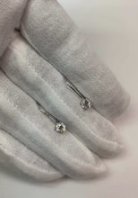 Real Round Natural Earth Mined Diamonds 0.50 Carats Leverback Earring Pair White Gold Earrings