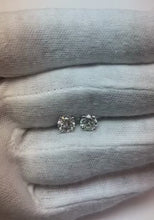 1.80 Carat Round Solitaire Natural Earth Mined Diamond Stud Earring White Gold 14K