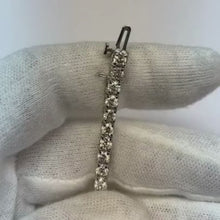 Brilliant Cut 6 Carats Natural Earth Mined Diamonds Tennis Bracelet White Gold