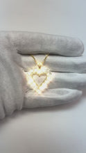 Heart Pendant Necklace 4 Ct Sparkling Genuine Round Cut Natural Earth Mined DIAMOND ( NOT LAB GROWN )s