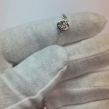 3.50 Ct Natural Earth Mined Diamonds Yard Necklace 18 Inches Bezel Setting White Gold 14K