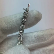 Natural Earth Mined Diamond Tennis Bracelet 12.50 Carats Women White Gold Jewellery