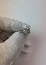 4.5 Carats Oval Cut Natural Earth Mined Diamond Three Stone Engagement Ring White Gold