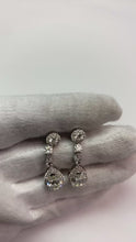 Halo Drop Real Natural Earth Mined Diamond Earrings 10.50 Carats