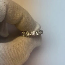 6 Carats Round Natural Earth Mined Diamond Eternity Anniversary Band White Gold