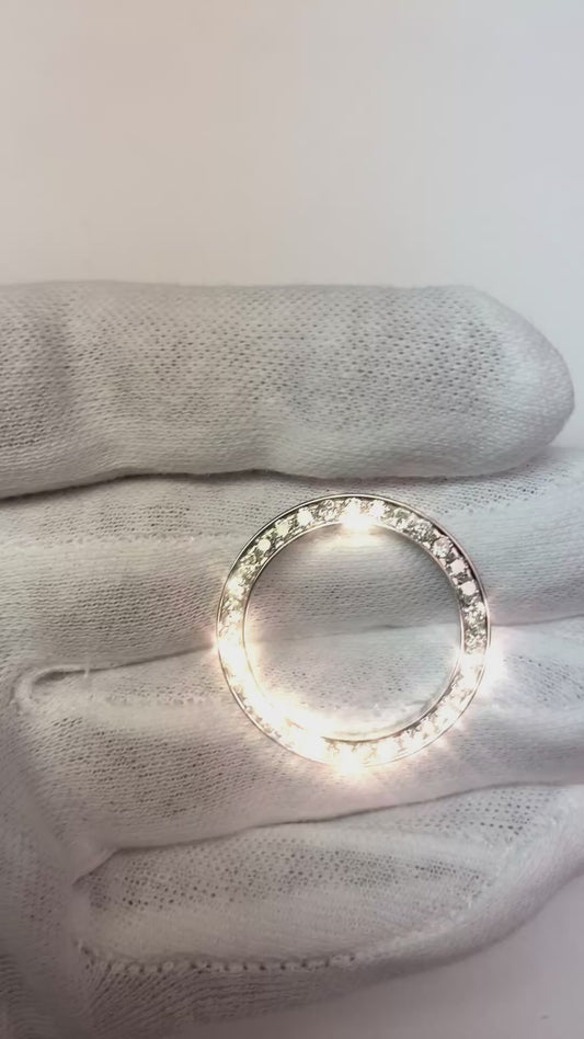1.75 Ct Custom Natural Earth Mined Diamond Bezel To Fit Rolex Datejust & Date Watch