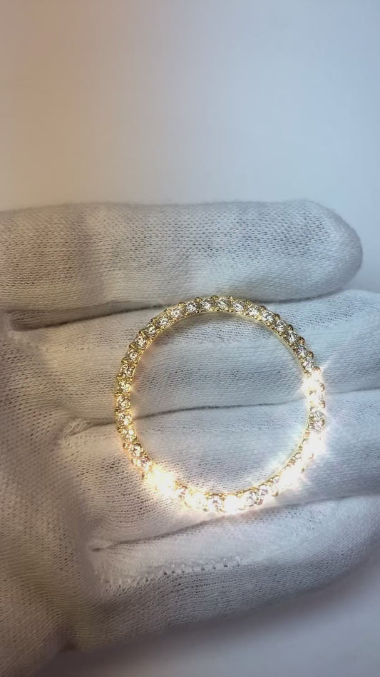 3 Ct Custom Genuine Natural Earth Mined Diamond Bezel To Fit Rolex Datejust & President Watch