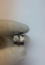 1.5 Ct Round Cut Natural Diamond Solitaire Hoop Earring 14K White Gold