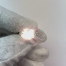 Antique Style 3 Stone Ring Old Mine Cut & Trillion Natural Earth Mined Diamond 2.25 Carats