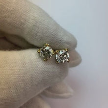 Natural Earth Mined Diamond Stud Earring 2.80 Carats